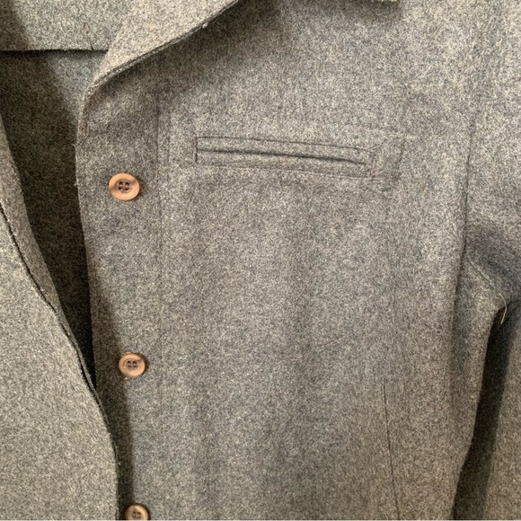 Vintage Nicole Summers front button collared Wool heather Gray sweater size 4 - Picture 5 of 11